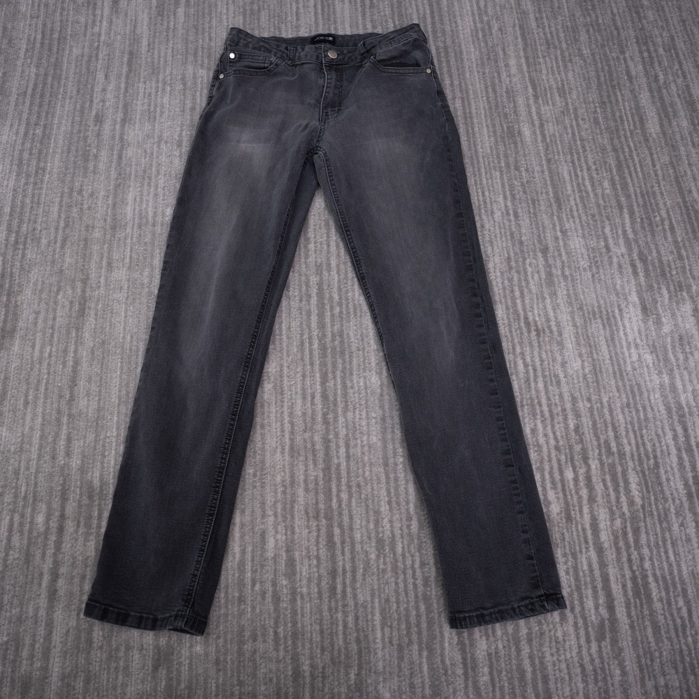 Joe's Jeans Straight Leg Girls Size 14 Black Excellent Faded Stretch Denim